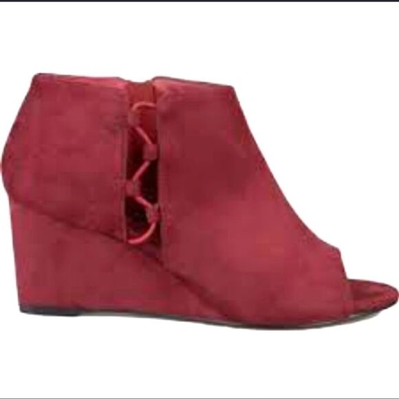 JOURNEE COLLECTION CUT-OUT OPEN TOE WOMEN'S WEDGE HEELS SHOES - Picture 10 of 16